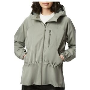 BERNARDO Evergreen Women's Hooded Water Resistant‎ Rain Jacket - Size Small